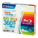 ●容量：50GB●対応倍速：1−4倍速●録画時間（目安）：地デジ360分／BSデジタル260分●ケース：5mmスリムケース●レーベル：インクジェットプリンタ対応●ワイド印刷エリアタイプ●インデックスカード付