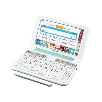 シャープ【SHARP】カラー電子辞書 Brain 中学生モデル グリーン系 PW-AJ2-G★【PWAJ2G】のサムネイル