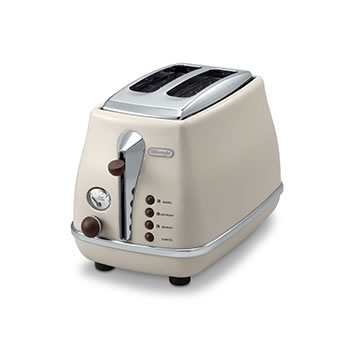 【5/15限定★抽選で2人に1人最大100%ポイントバック！要エントリー】デロンギ【DeLonghi】ポップアップトースタードルチェベージュCTOV2003J-BG★【アイコナ・ヴィンテージコレクション】