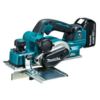 マキタ【makita】18V6.0Ah 高トルクタイプ82mm充電式カンナ KP181DRG★【電池・充電器付き】