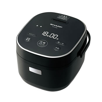 【9/10限定★抽選で2人に1人最大100%ポイントバック！要エントリー】シャープ【SHARP】3合炊き ジャー炊飯器 ブラック系 KS-CF05B-B★【KSCF05BB】のサムネイル