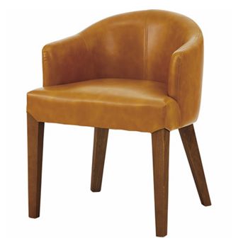 【8/18限定★抽選で2人に1人最大100%ポイントバック！要エントリー】東谷【椅子】ダイニングチェア ソフトレザー HOC-55CA（キャメル）★【HOC55CA】