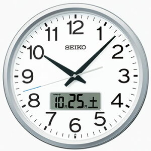 【5/10限定★抽選で2人に1人最大100%ポイントバック!要エントリー】セイコー【SEIKO】電波掛け時計 壁掛け時計 報時付 銀色メタリック PT202S★【PT202S】