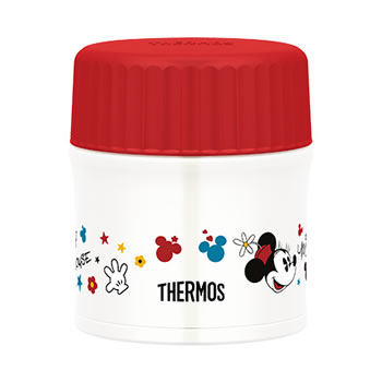 サーモス【THERMOS】0.3L 真空断熱スープジャー ブラックレッド ディズニー ミニー JBU-301DS-BKR★【保温ランチジャー】