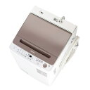 【7/18限定★抽選で2人に1人最大100%ポイントバック!要エントリー】シャープ【SHARP】洗濯9kg 全自動洗濯機 ライトブラウン ES-GV9H-T【穴なし槽で清潔・節水】