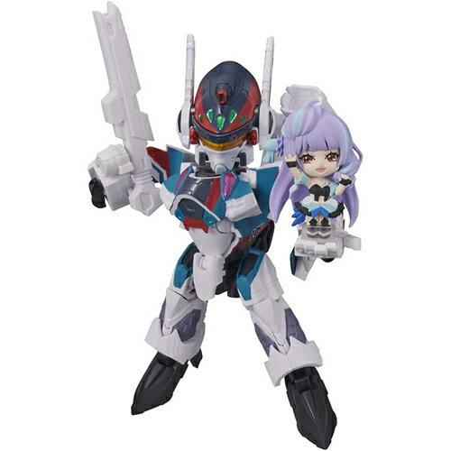 BANDAI SPIRITS【フィギュア】TINY SESSION VF-31S ジークフリード (アラド・メルダース機) with 美雲・ギンヌメール マクロスΔ H-4573102649713