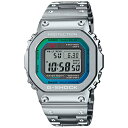 楽天家電のSAKURA　楽天市場店カシオ【国内正規品】CASIO G-SHOCK 電波ソーラーデジタル腕時計 FULL METAL フルメタルシリーズ GMW-B5000PC-1JF【シルバー×ブルーグリーン】G-SALE【KK9N0D18P】