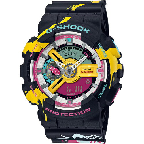 カシオCASIO G-SHOCK アナログデジタル腕時計 LEAGUE OF LEGENDS コラボレーションモデル GA-110LL-1AJRG-SALE