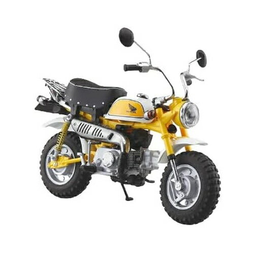 アオシマ【ミニカー】1／12 SKYNET 完成品バイク Honda モンキー プラズマイエロー H-4905083111277【塗装済み完成品】