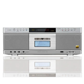 東芝ハイレゾ対応SD・USB・CDラジカセ（シルバー） TY-AK21-Sカセットテープレコーダー