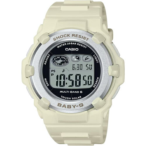 カシオ【国内正規品】CASIO BABY-G デジタル腕時計 レディース タフソーラー 20気圧防水 ホワイト BGR-3003NC-7JF【電波ソーラー腕時計】G-SALE【KK9N0D18P】