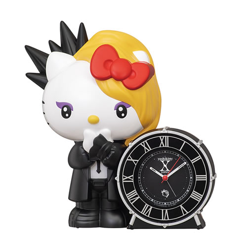 セイコー【X-JAPAN ヨシキ コラボ商品】クオーツ アナログ 目ざまし時計 yoshikitty JF385A【おしゃべりアラーム】 セイコー【X-JAPAN ヨシキ コラボ商品】クオーツ アナログ 目ざまし時計 yoshikitty JF385A【おしゃべりアラーム】