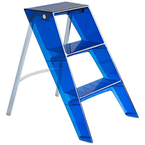 宮武製作所【完成品】ステップラダーチェア ブルー Sopra ソプラ カウンタースツール 脚立デザイン 椅子 CH-H005A-BL【デザインスツール おしゃれ家具】