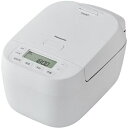 【今なら5年延長保証加入が無料】パナソニック【Panasonic】5.5合炊き 可変圧力IHジャー炊飯器 ホワイト 可変圧力おどり炊き しゃもじ・軽量カップ付き SR-N310D-W【備長炭釜】