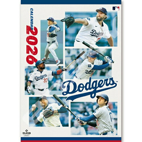 エンスカイ【ポスターカレンダー】ロサンゼルス・ドジャース 2026年壁掛けカレンダー CL-555 H-4970381218881【B2サイズ】