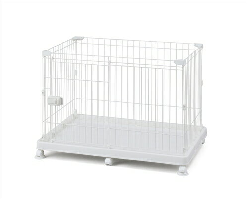 アイリスオーヤマ【ペット用品】 システムサークルトレー付き マットホワイト I-4967576477093のサムネイル