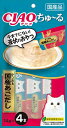【8/18限定★抽選で2人に1人最大100%ポイントバック!要エントリー】いなばペットフード【ペット用品】CIAO ちゅ~る かつお&国産あごだし 14g×4本 P-4901133719370【SC-178】