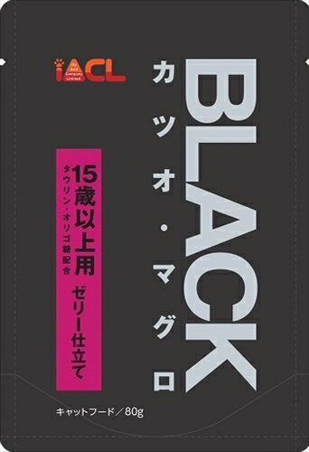 【5/25限定★抽選で2人に1人最大100%ポイントバック！要エントリー】イトウアンドカンパニーリミテッド【ペット用品】BLACK カツオ・マグロ 15歳以上用 ゼリー仕立て 80g P-4906295073544