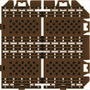 山崎産業【環境用品】樹脂システムマット150 ブラシライン ダークブラウン Y-4903180159451★【F-225-11-DBR】