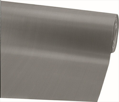 山崎産業【環境用品】ゴム筋入長マット 1mX10m 6mm厚 グレー Y-4903180516773 法人様限定商品 メーカー直送 代引、日時指定、キャンセル不可 受注生産品 ★【F-25-10-6-GR】