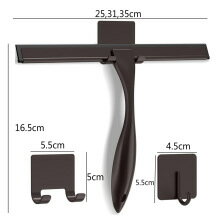 シャワースクイージー 3サイズ　フック付き　万能シャワースクイージー シャワードア/バスルーム/窓/車のガラス用 お風呂 水切りワイパー 窓拭き 水切りワイパー 窓