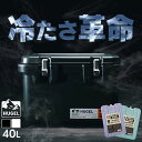 クーラーボックス 保冷 真空断熱 40L HUGEL アイリスオーヤマ 送料無料クーラーBOX インシュレーションクーラー ハードクーラー 高保冷 断熱 大型 ...
