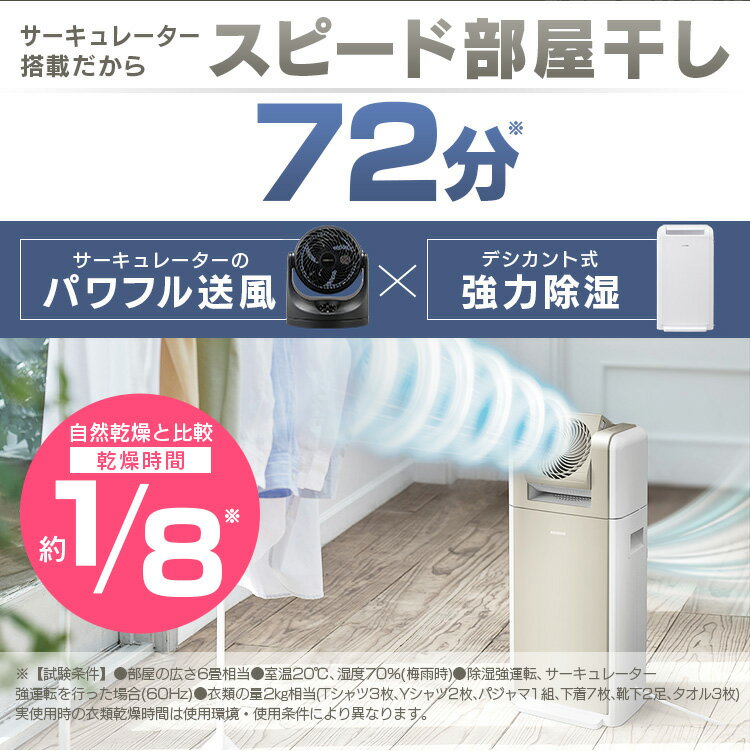 [700円OFFクーポン]除湿機 デシカント式 サーキュレーター付き 8L送料無料 除湿機 除湿器 サーキュレーター衣類乾燥除湿機 サーキュレーター付き サーキュレータ デシカント式 扇風機 送風 洗濯物 速乾 除湿 乾燥機 衣類乾燥機 衣類 アイリスオーヤマ KIJDC-K80