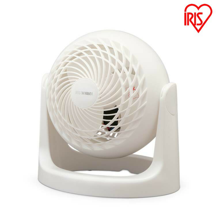 [最大500円OFF★新生活フェア] サーキュレーター 8畳 固定 マカロン型 ホワイト KCF-MKM151N 扇風機 送風 静音 省エネ コンパクト サーキュレーター 夏 涼しい 風 空気 換気 梅雨 循環 空気循環 湿気 アイリスオーヤマ [B]
