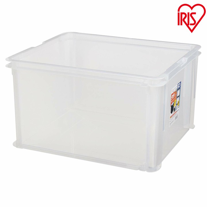 【アイリスオーヤマ】ラックコンテナ FRC-55 クリア・ダークグリーン