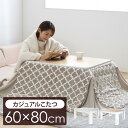 こたつ 一人暮らし TEKNOS こたつ本体（60×80cm）ホワイト×ナチュラルブラウン EKA-680AW送料無料 こたつ コタツ 中間スイッチ 60×80 テーブル テクノス 【D】【B】（コタツテーブルのみ）