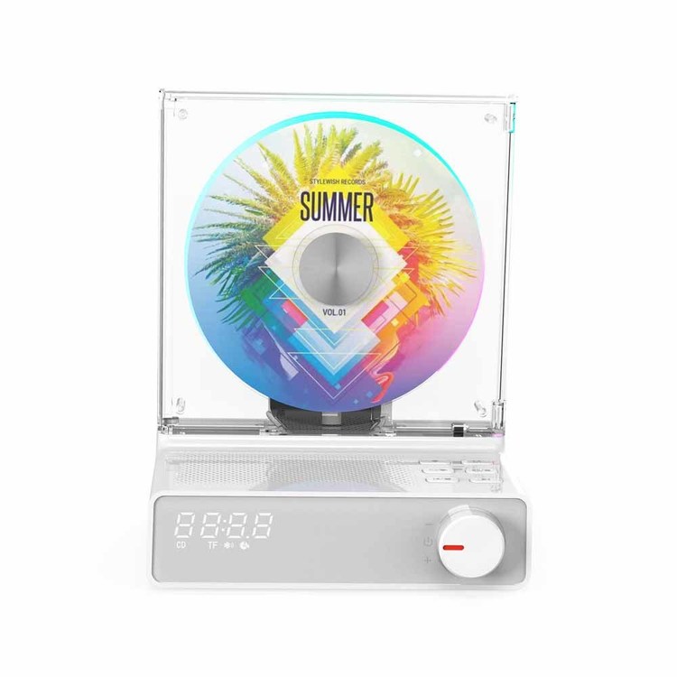 �ķ�CD�ץ졼�䡼 WVC-S001WCD�ץ졼�䡼 �ķ� �ۥ磻�� LED�饤�� Bluetooth���ԡ����� ������Bluetooth�б� �Хåƥ꡼�쥹 ��Х���Хåƥ꡼�б� �ץ쥼��� ����ƥꥢ �����˥��Ż� �ۥ磻�� ���졼 [2603SE]