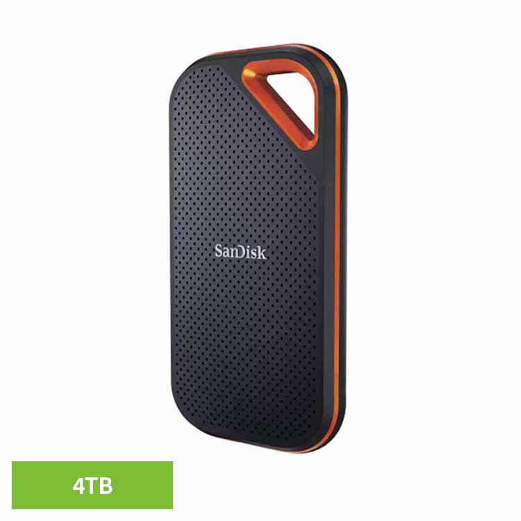 [最大400円OFF★くらしにプラス] SanDisk エクストリームプロ ポータブルSSD 4TB SDSSDE81-4T00-J25ポータブルSSD 4TB sandisk サンディスク コンパクト 大容量 データ保存 動画撮影 サンディスク