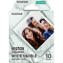 スクエアフィルム instax SQ WHITE MARBLE WW1 チェキ フイルム フイルム  ...