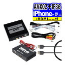 【iPhoneで見る3点セット】トヨタ車専用 ビートソニック 外部入力アダプター AVX02 ＆ 音声 映像 変換アダプター IF36 インターフェースアダプター ＆ 純正HDMIケーブル HDC2A（デジタルライフ）