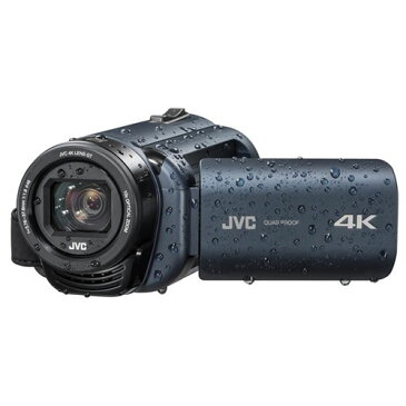 (3点セット)JVCケンウッド GZ-RY980-A ディープオーシャンブルー 4Kメモリームービー ビデオカメラ Everio R QUAD PROOF (GZRY980A)