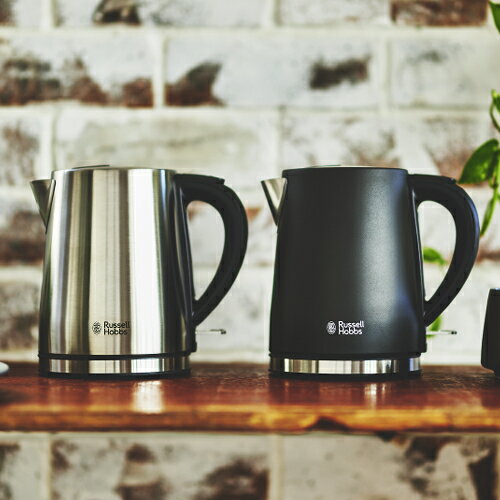 電気ケトル ラッセルホブス ベーシックケトル 1.0L シルバー ブラック オートオフ機能 空焚き防止機能 Russell Hobbs 7013JP（デジタルライフ）のサムネイル