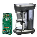 山本電気 コーヒーメーカー ミル付き 全自動 1-2杯用 95度抽出 YS0005BK スタバ豆付き(ラッピング不可)(デジタルライフ)