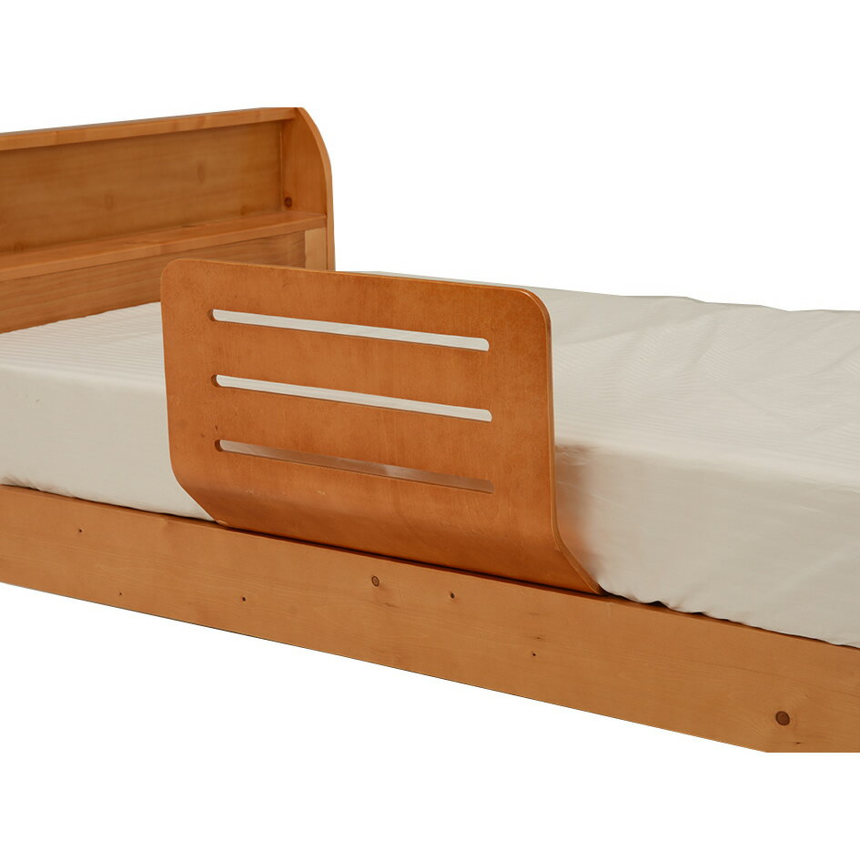 ベッドガード 2個セット ライトブラウン LBG-4237Y-LBR2 木製 ベッドサイドガード 萩原株式会社（メーカー直送）（ラッピング不可）（快適家電デジタルライフ）