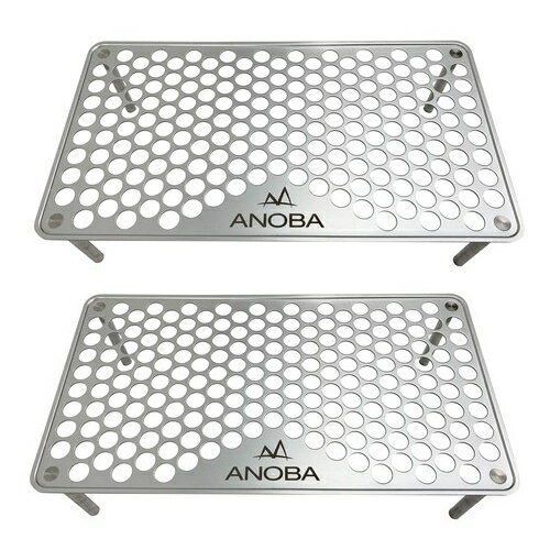 ANOBAアノバULソロテーブルパンチングAN001(収納袋付き)2個セット(アウトドアテーブル)(快適家電デジタルライフ)