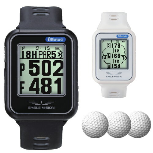 ゴルフ用GPS (Golfボールつき) EAGLE VISION watch6 (EV-236) イーグルビジョン 朝日ゴルフ GPSゴルフナビ スマートウォッチ (カラー選択式)（デジタルライフ）