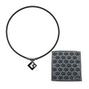 (タオル付き) ColanTotte(コラントッテ)TAO ネックレス AURA マットブラック×ブラック (磁気ネックレス) 正規品 (サイズ選択式)(デジタ...