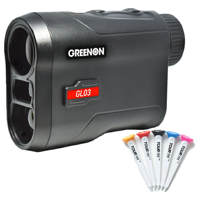 グリーンオン レーザーキャディー ブラック LASER CADDIE (GL03) ＆ Tour Tee Original (5本入り) レーザー距離計測器（デジタルライフ）