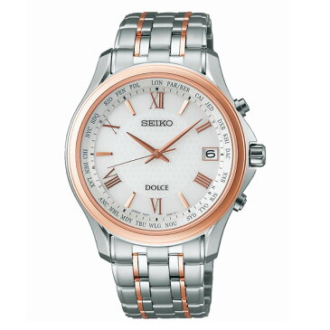 (ペア箱入り・クロスセット)(国内正規品)(セイコー)SEIKO 腕時計 SADZ202 メンズ・SWCW162 レディース (ドルチェ&エクセリーヌ)DOLCE & EXCELINE ペア(チタンバンド 電波ソーラー アナログ ペアウォッチ)(快適家電デジタルライフ)