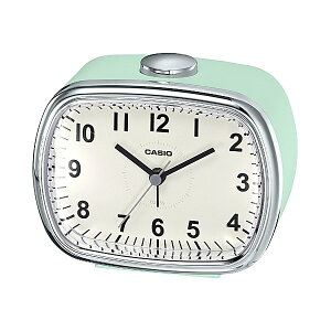 (カシオ)CASIO 置時計 TQ-159-3JF おしゃれなアラームクロック レトロカラー レトログリーン（デジタルライフ）