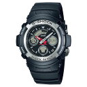 カシオ CASIO 腕時計 Gショック G-SHOCK メンズ AW-590-1AJF ブラック ベーシックモデル クオーツ 樹脂バンド アナデジ（国内正規品）..