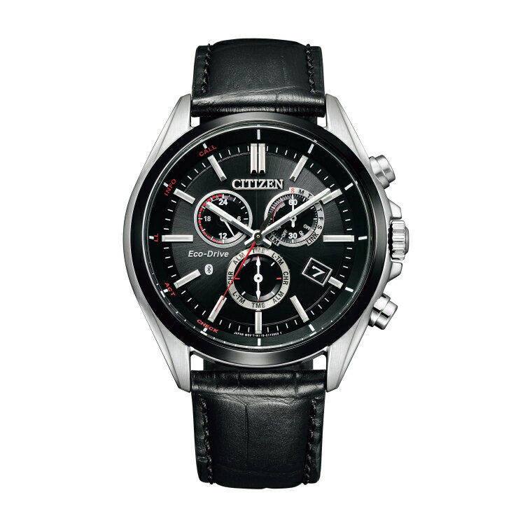 シチズン 腕時計 BZ1054-04E CITIZEN CONNECTED Eco-Drive W770 メンズ エコ ドライブ Bluetooth Riiiver対応 多針アナログ 革バンド ソーラー （国内正規品）（デジタルライフ）