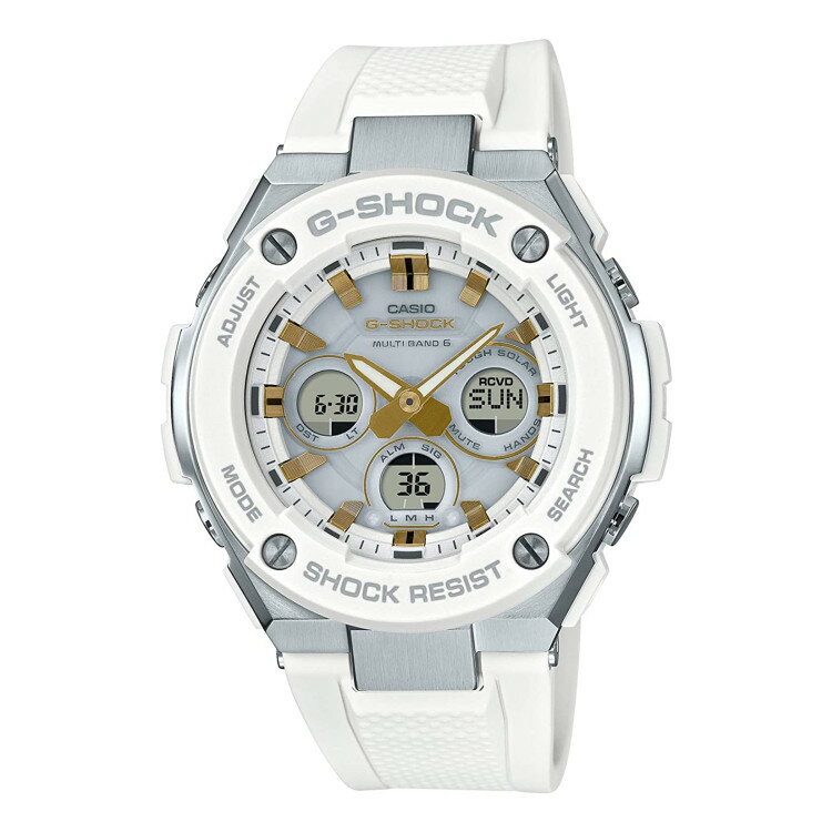 カシオ CASIO 腕時計 Gショック G-SHOCK メンズ GST-W300-7AJF G-STEEL 電波ソーラー 20気圧防水 樹脂バンド アナデジ メーカー保証1年(国内正規品)(デジタルライフ)