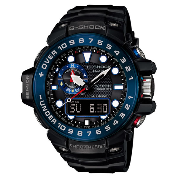 【国内正規品】CASIO[カシオ] G-SHOCK[Gショック] GULFMASTER[ガルフマスター] GWN-1000B-1BJF[GWN1000B1BJF]【電波 ソーラー 電波時計 腕時計 メンズ アナデジ タフソーラー】【デジタルライフ】