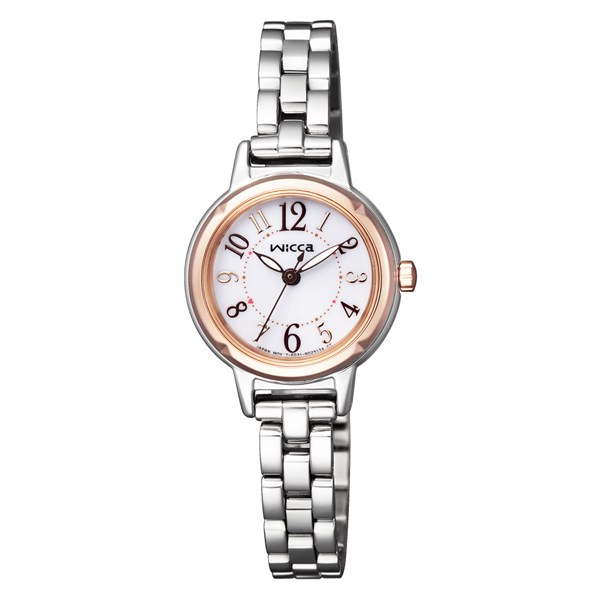 シチズン CITIZEN 腕時計 KP3-619-11 ウィッカ wicca レディース&パールブレスレット ステンレスバンド ソーラー アナログ(国内正規品)(デジタルライフ)