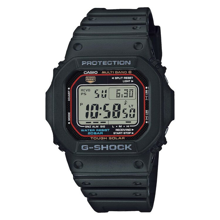 （専用ペア箱入りセット・クロス2枚付）カシオ CASIO 腕時計 GW-M5610U-1JF・BGD-5650-1BJF Gショック＆ベビーG G-SHOCK＆BABY-G スクエア ペアウォッチ 電波ソーラー 樹脂バンド デジタル（国内正規品）（デジタルライフ）